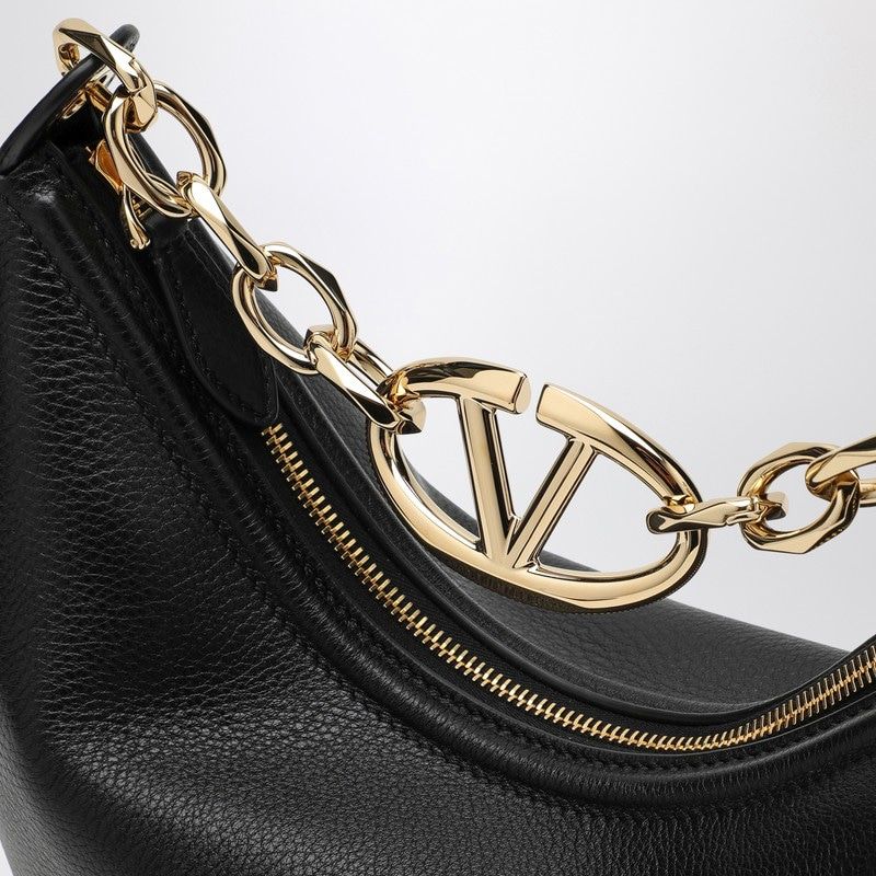VLOGO MOON BLACK SMALL HOBO BAG