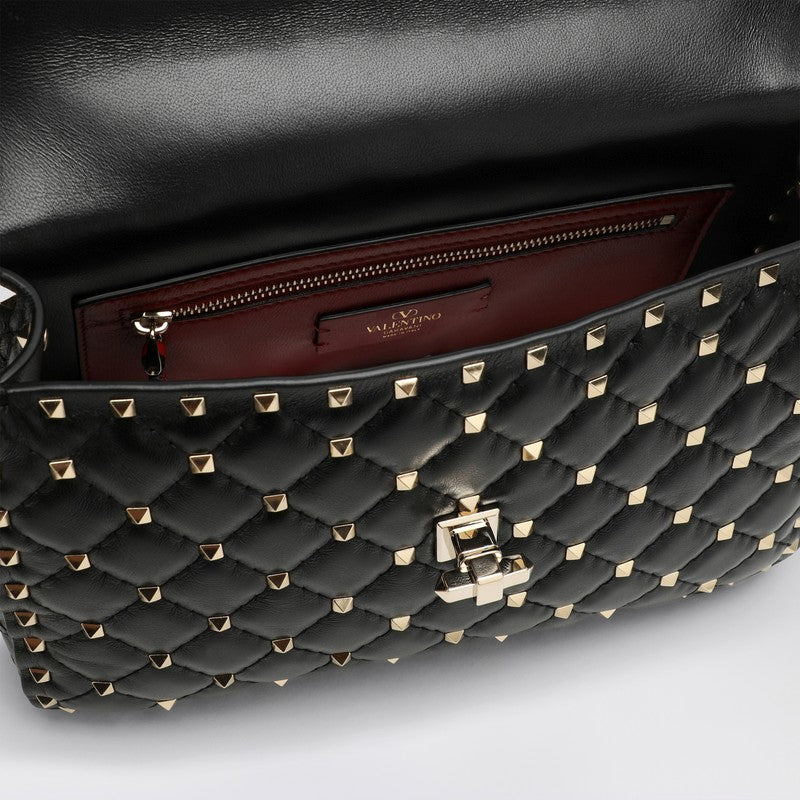 Valentino Garavani Black Rockstud Spike Handbag Women