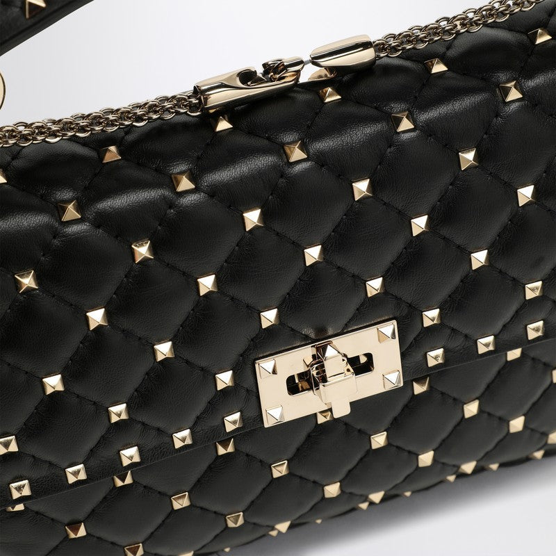 Valentino Garavani Black Rockstud Spike Handbag Women
