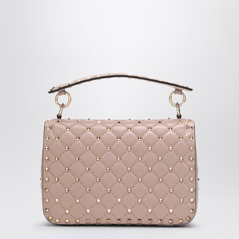 Valentino Garavani Rockstud Spike Handbag In Powder Pink Leather Women