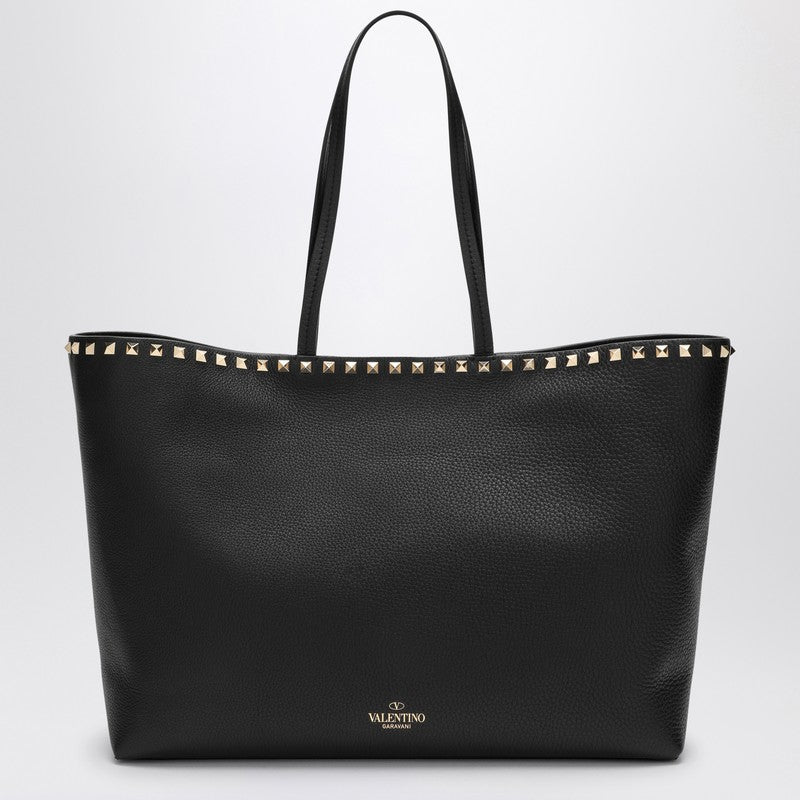 Valentino Garavani Black Studded Tote Bag Women