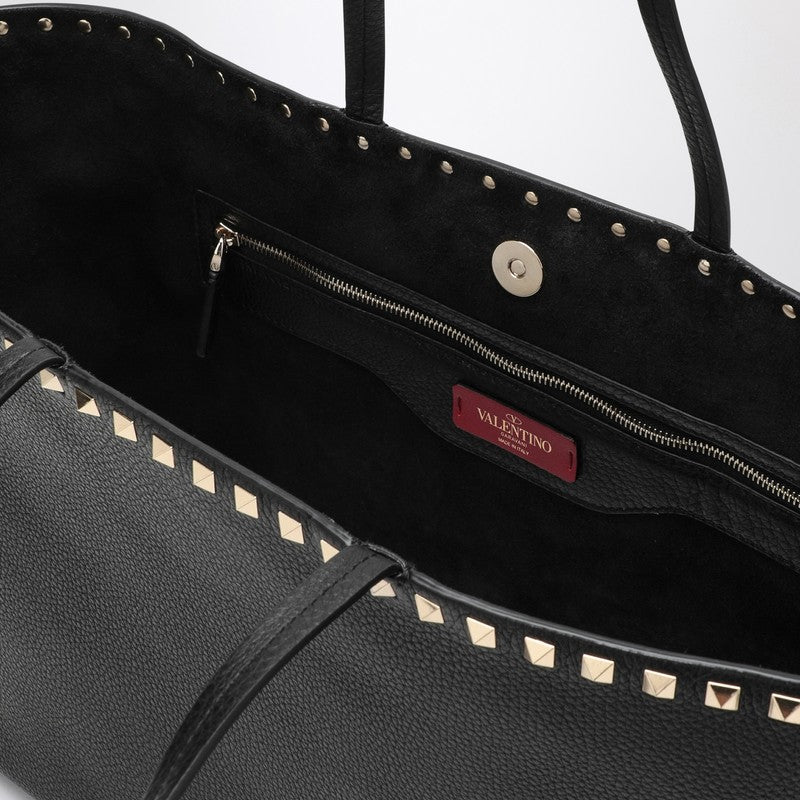 Valentino Garavani Black Studded Tote Bag Women