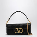 Valentino Garavani Black LocÃƒÆ’Ã‚Â² Shoulder Bag In Pleated Nappa Leather Women