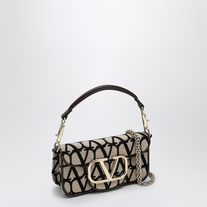 Valentino Garavani Small LocÃƒÆ’Ã‚Â² Bag In Toile Iconographe Beige/Black Women