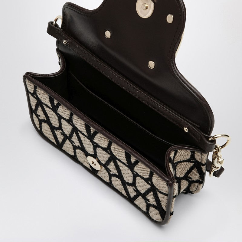 Valentino Garavani Small LocÃƒÆ’Ã‚Â² Bag In Toile Iconographe Beige/Black Women