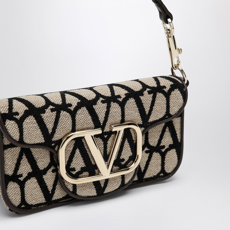 Valentino Garavani Small LocÃƒÆ’Ã‚Â² Bag In Toile Iconographe Beige/Black Women