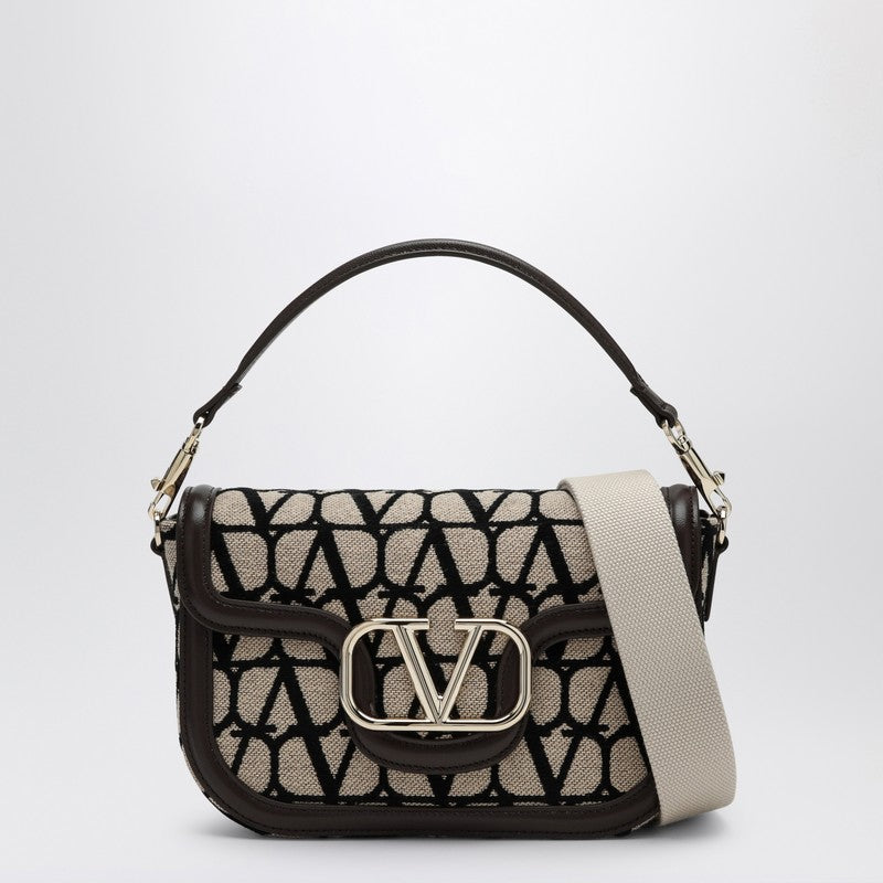Valentino Garavani LocÃƒÆ’Ã‚Â² Bag In Toile Iconographe Beige/Black Women