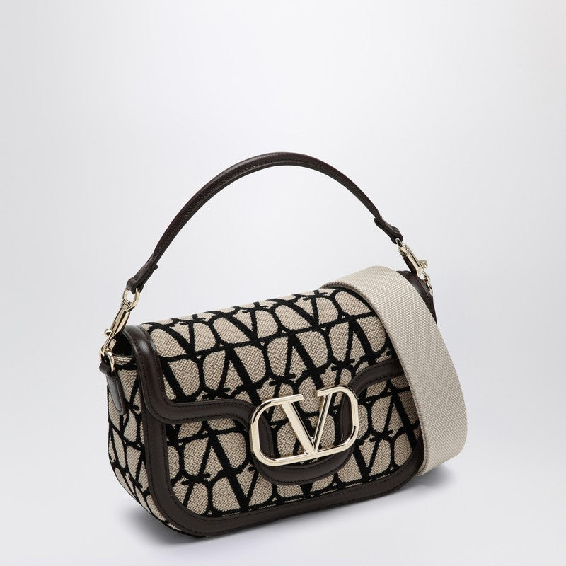 Valentino Garavani LocÃƒÆ’Ã‚Â² Bag In Toile Iconographe Beige/Black Women
