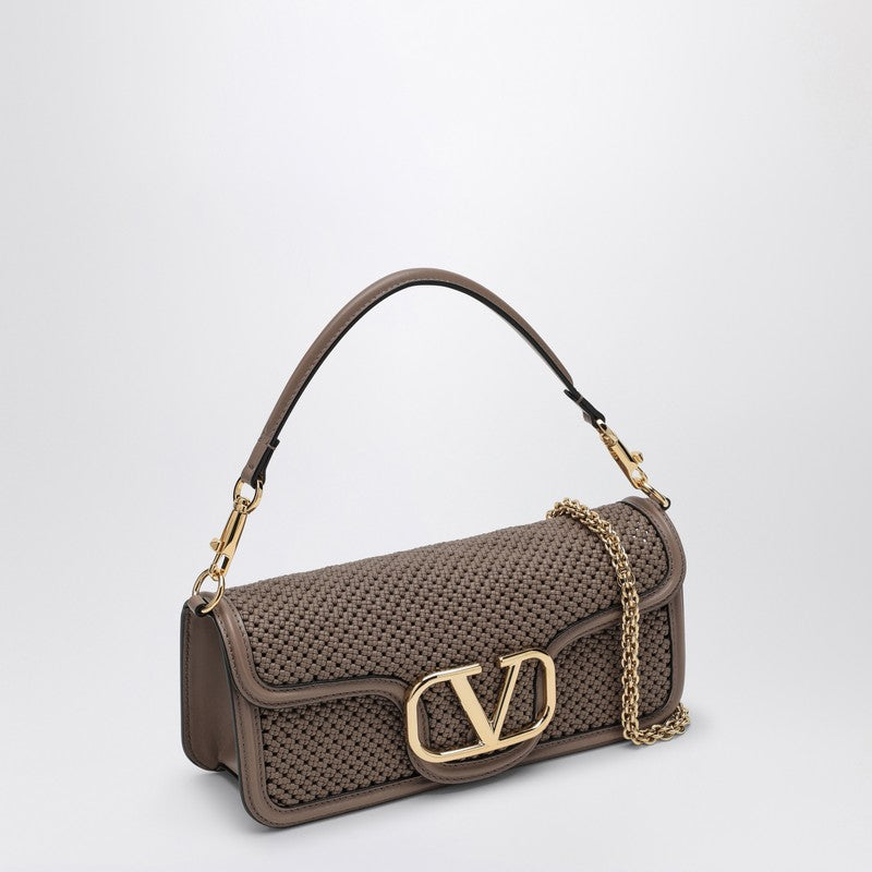 Valentino Garavani Clay-Coloured LocÃƒÆ’Ã‚Â² Bag In Woven Leather Women