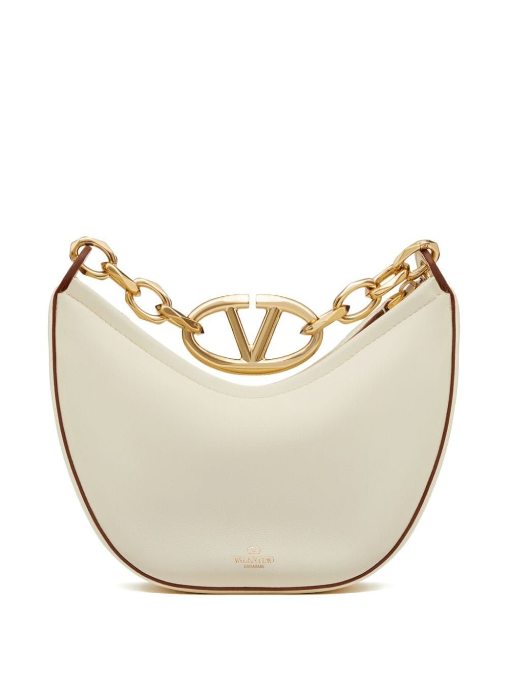 MINI VLOGO MOON BAG IN NAPPA LEATHER WITH CHAIN