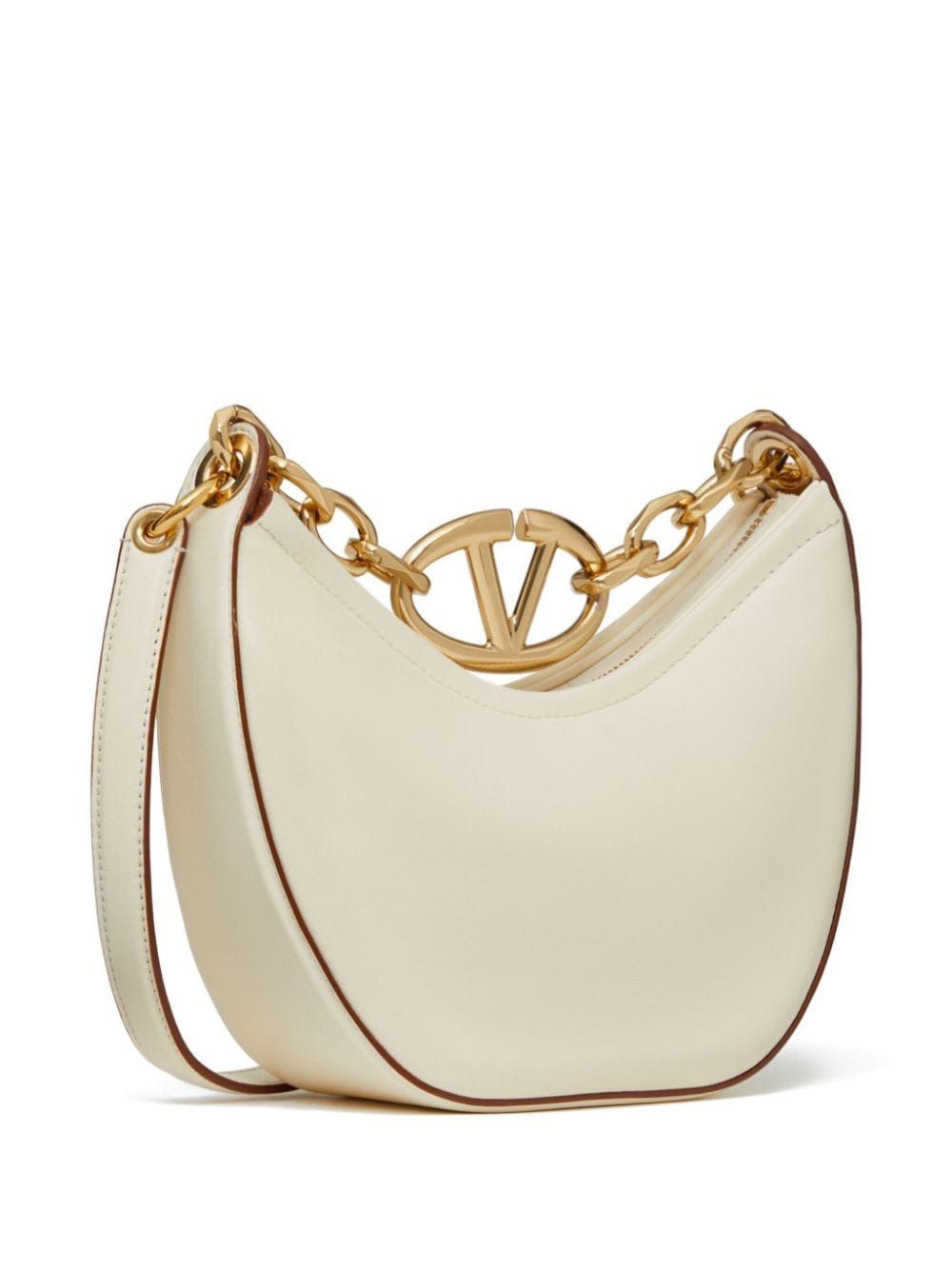 MINI VLOGO MOON BAG IN NAPPA LEATHER WITH CHAIN