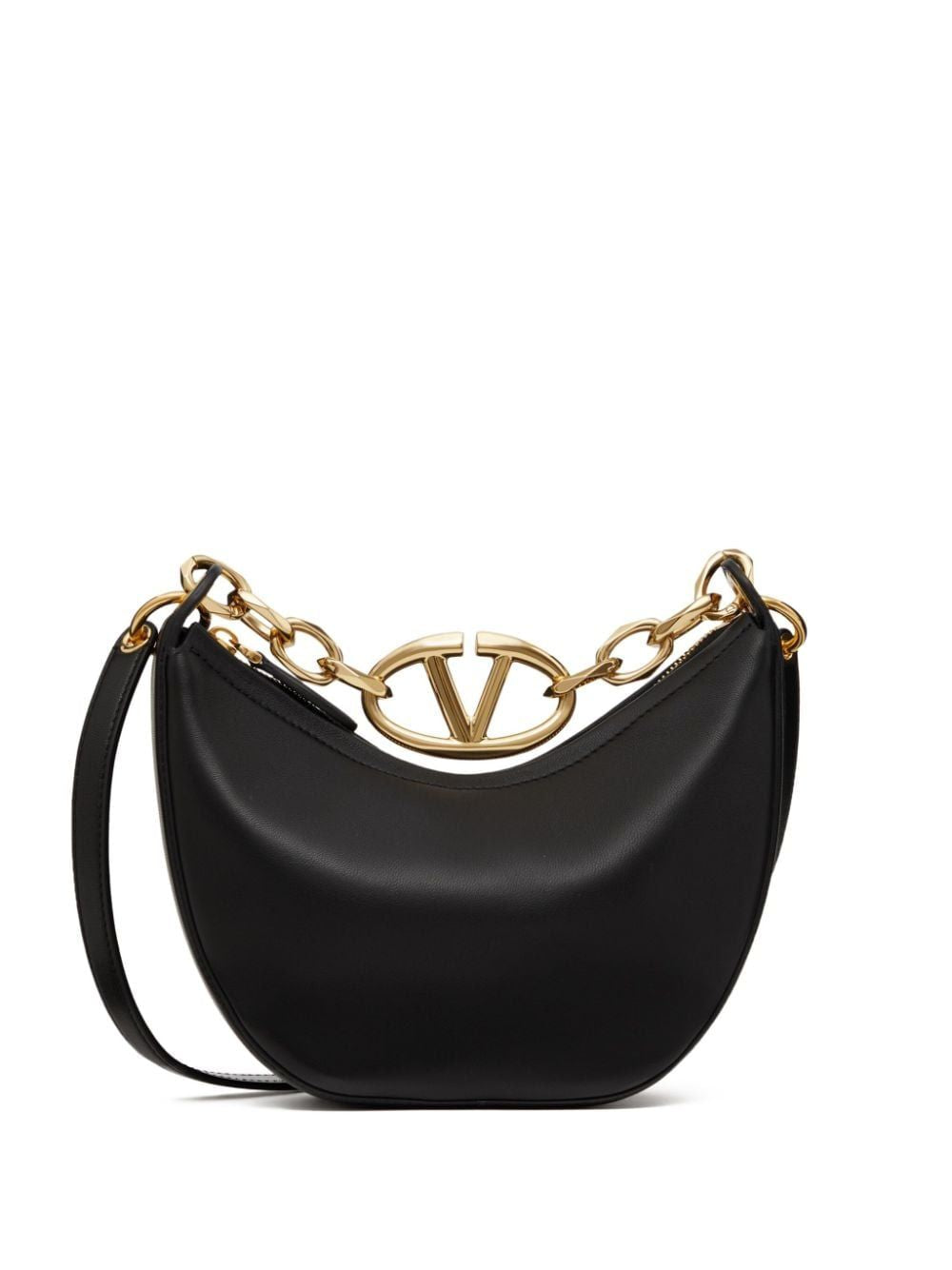 MINI VLOGO MOON BAG IN NAPPA LEATHER WITH CHAIN