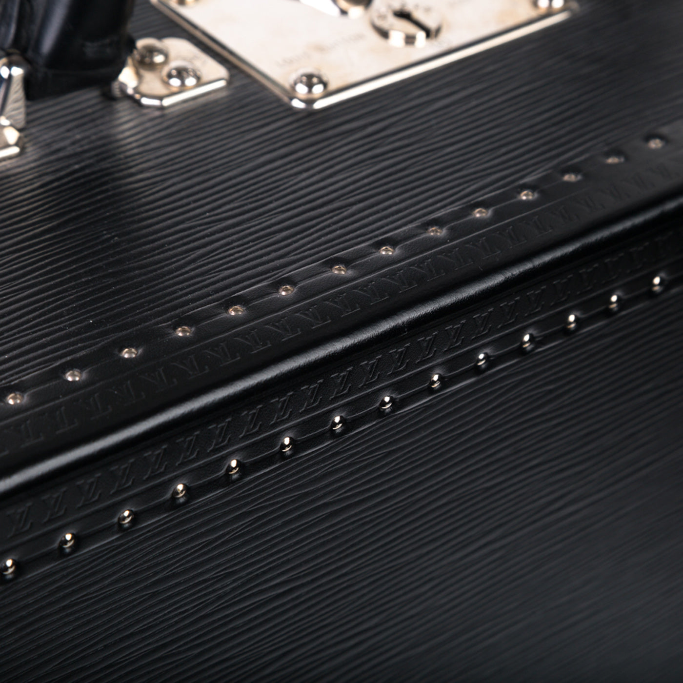 Louis Vuitton Epi Black Leather Trunk