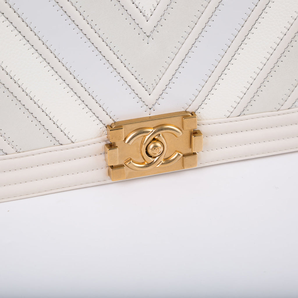 Chanel Mixed Leather SS16 Boy Bag
