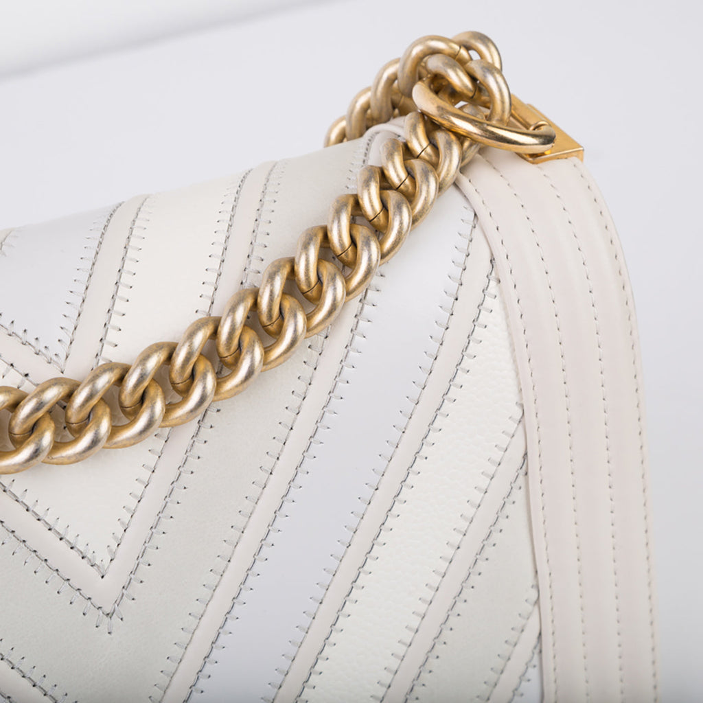 Chanel Mixed Leather SS16 Boy Bag