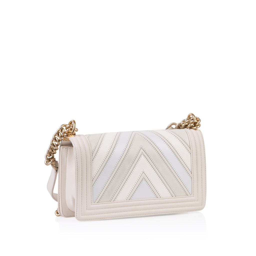 Chanel Mixed Leather SS16 Boy Bag