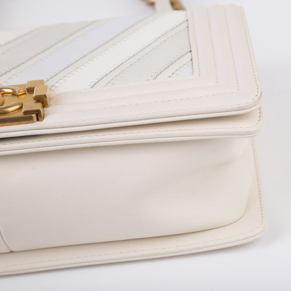 Chanel Mixed Leather SS16 Boy Bag