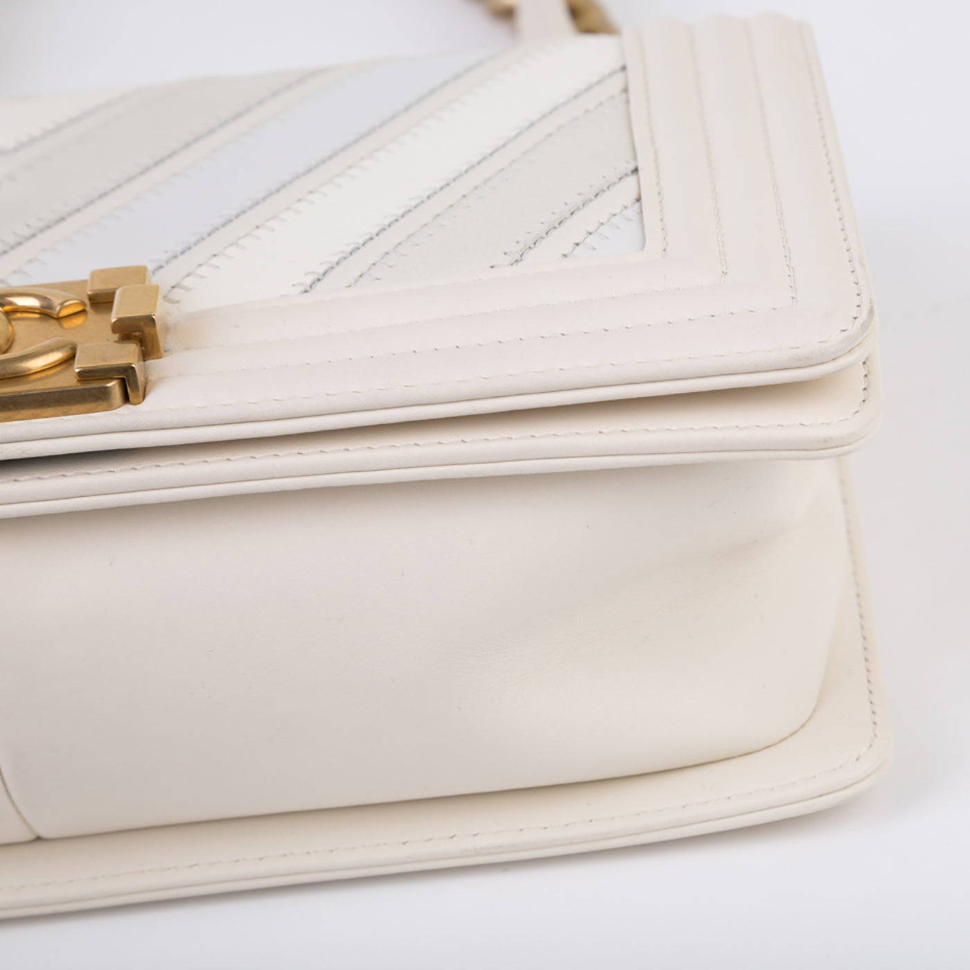 Chanel Mixed Leather SS16 Boy Bag