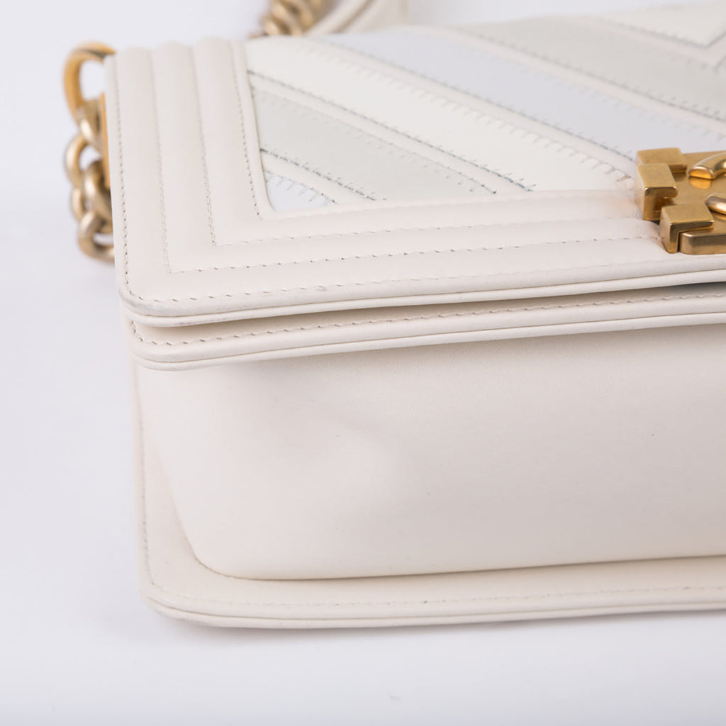 Chanel Mixed Leather SS16 Boy Bag