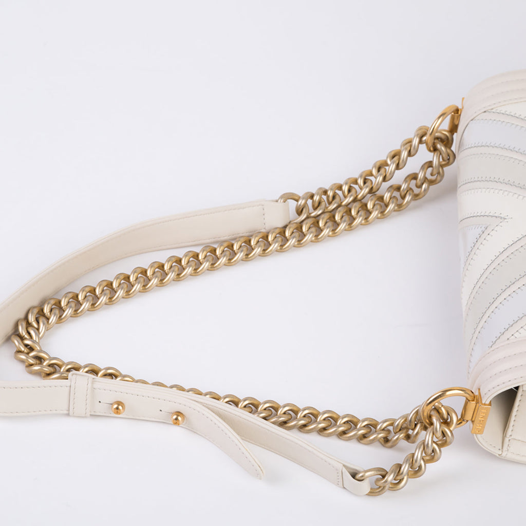Chanel Mixed Leather SS16 Boy Bag