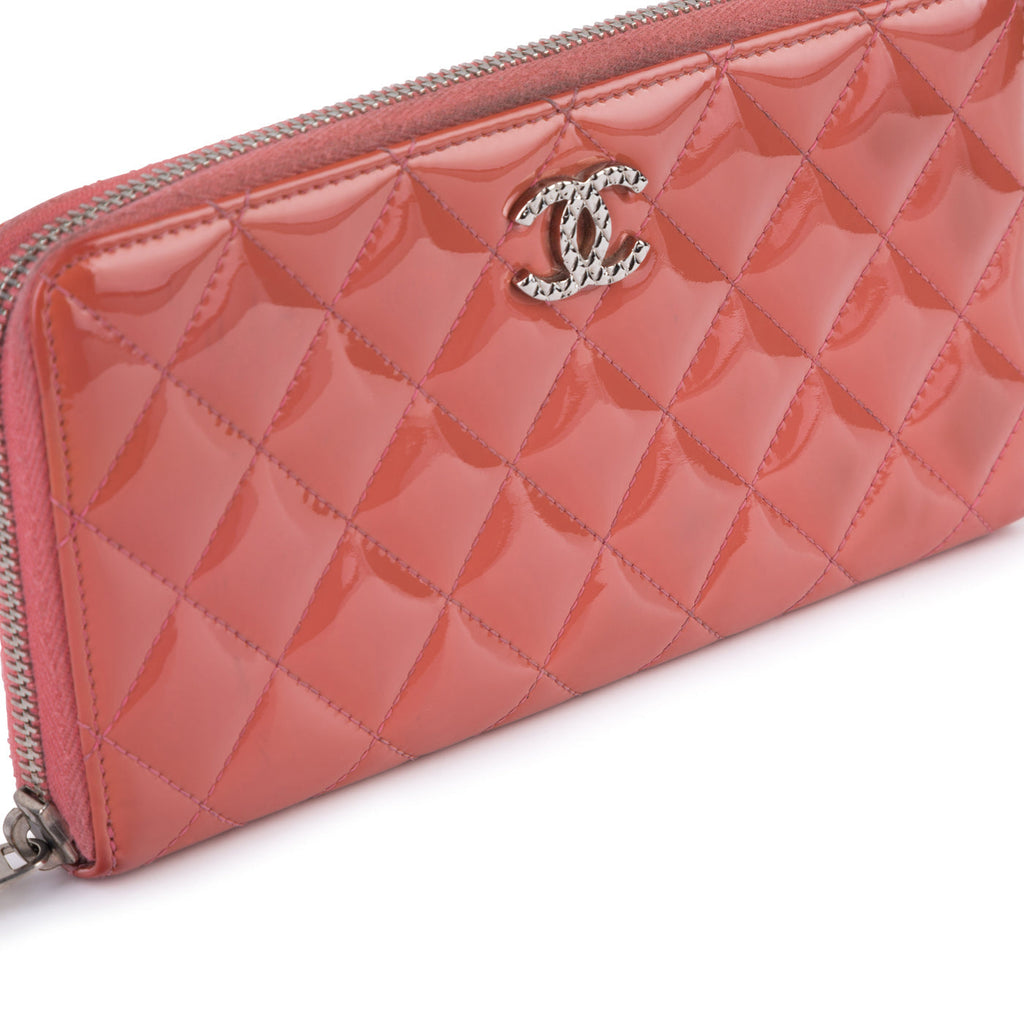 Chanel Patent Quilted Wallet