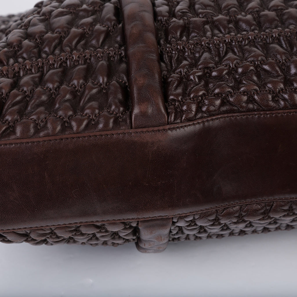 Chanel Interwoven leather tote