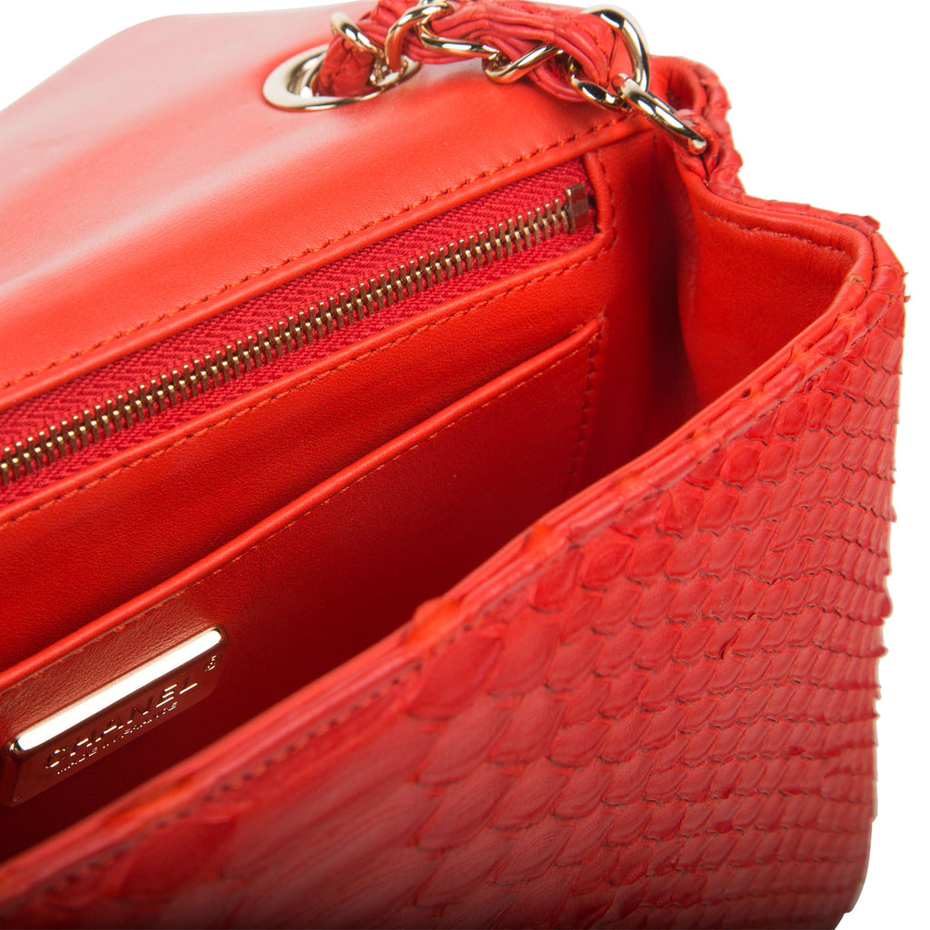 Chanel Classic Flap Bag - Mini Rectangular - Python