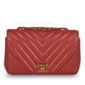 Chevron Statement Flap Bag