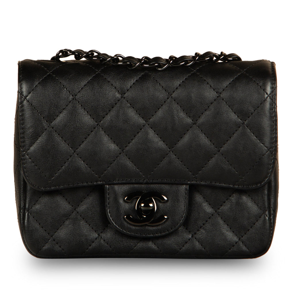Chanel Classic Flap Bag - Mini Square - So Black