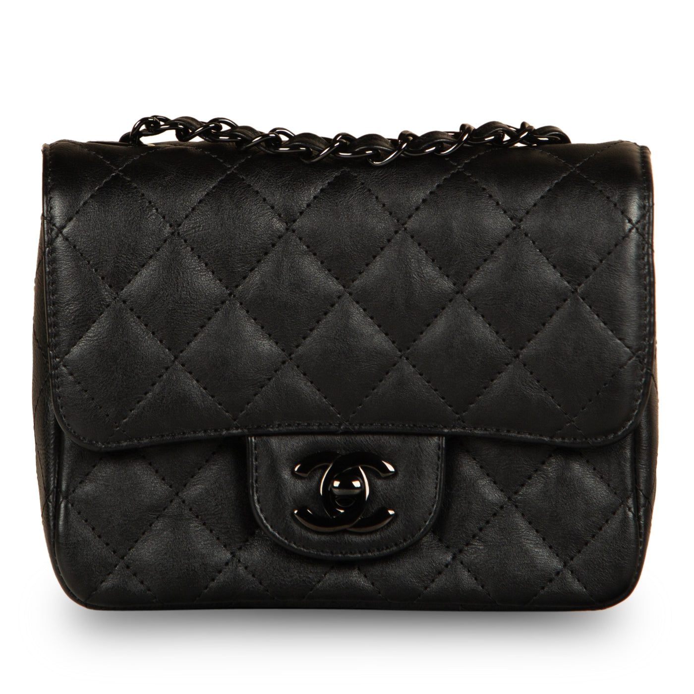 Chanel Classic Flap Bag - Mini Square - So Black
