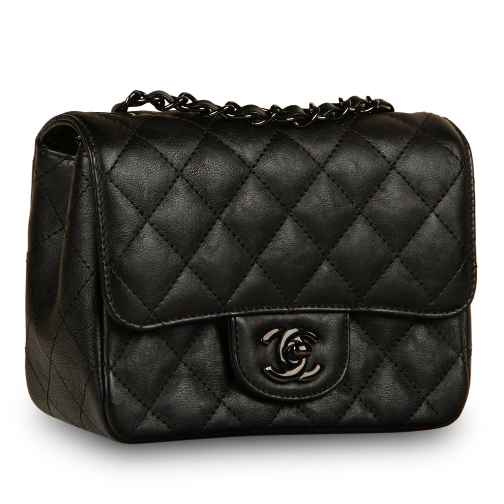 Chanel Classic Flap Bag - Mini Square - So Black