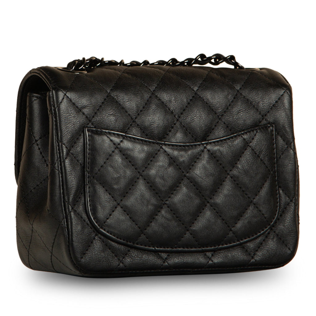 Chanel Classic Flap Bag - Mini Square - So Black