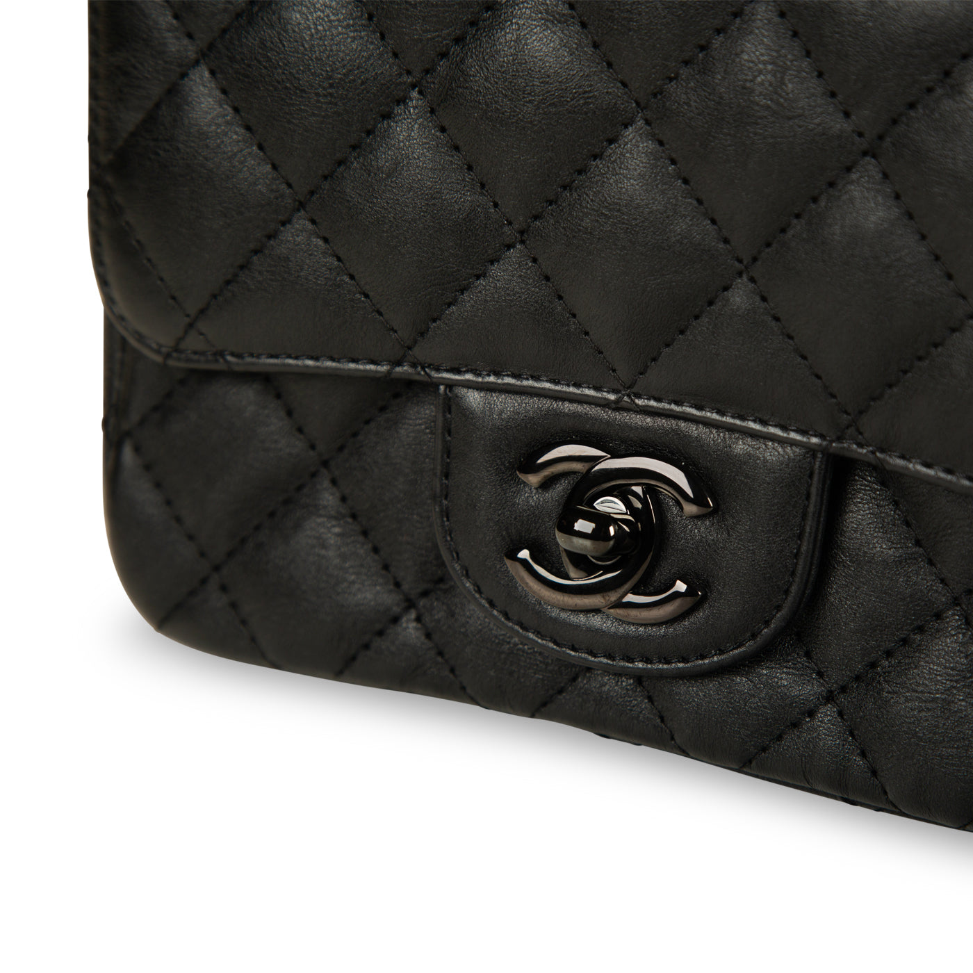 Chanel Classic Flap Bag - Mini Square - So Black