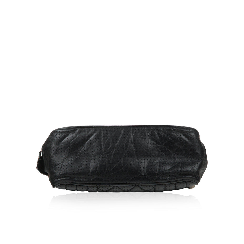 Vintage Perforated Shoulder Bag