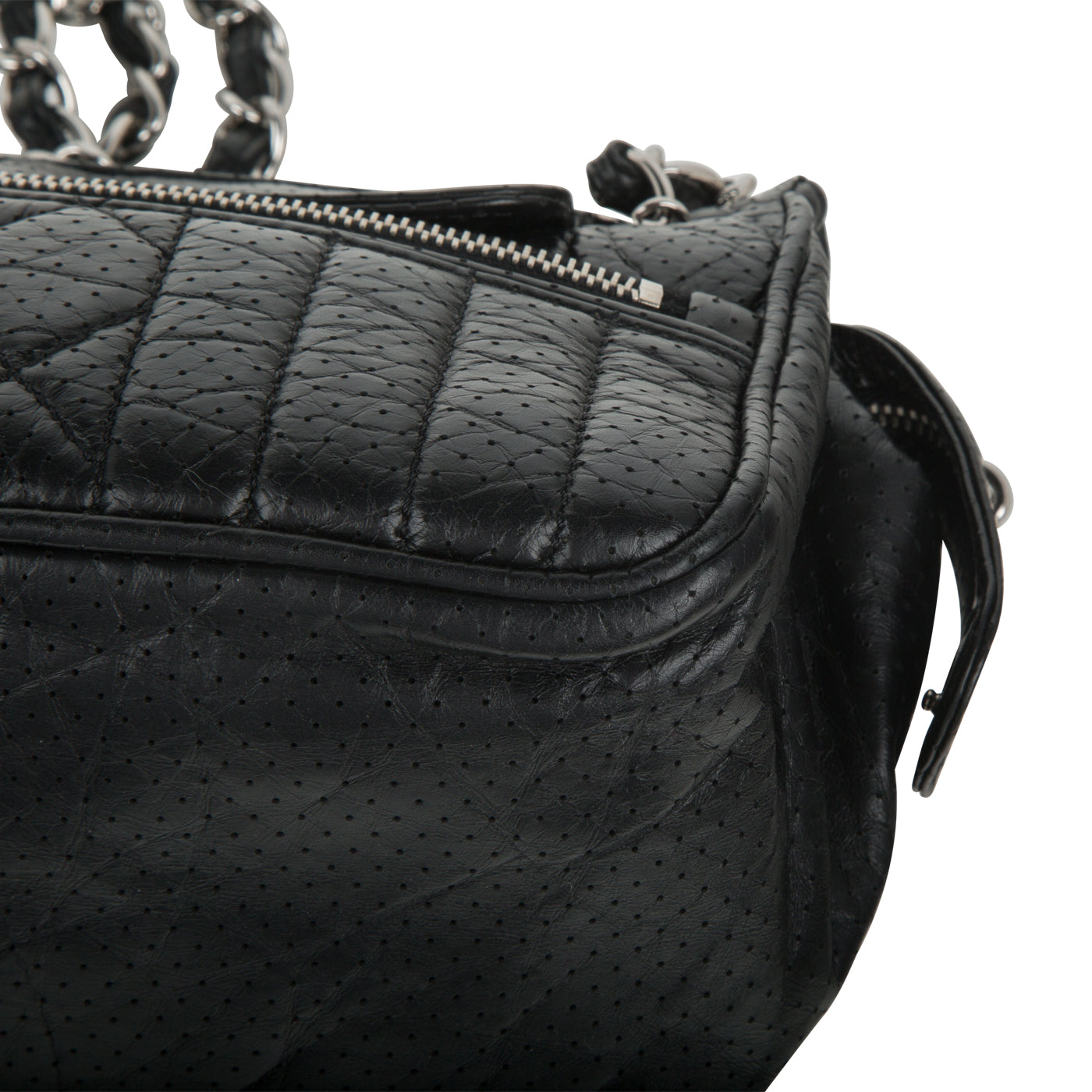 Vintage Perforated Shoulder Bag