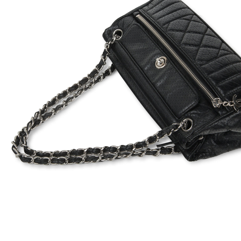 Vintage Perforated Shoulder Bag