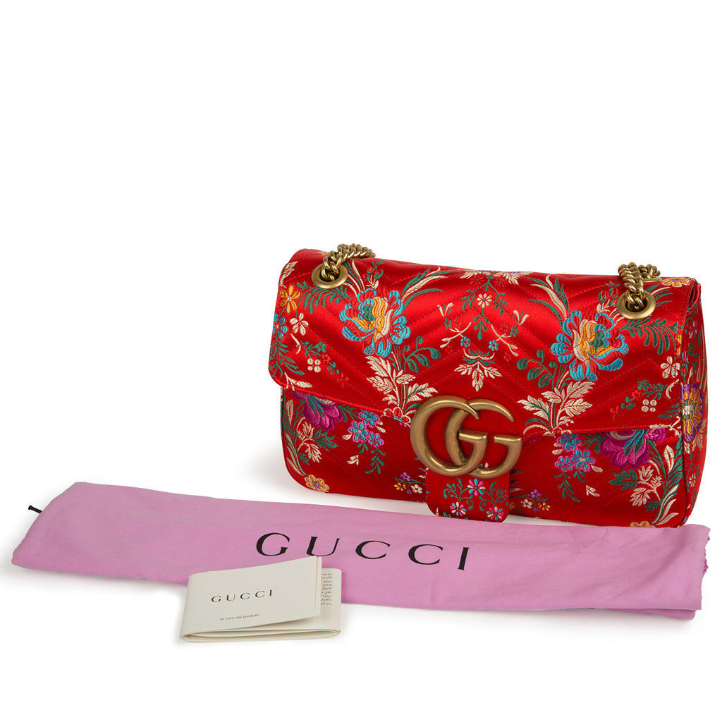 GG Marmont Floral-Jacquard Bag