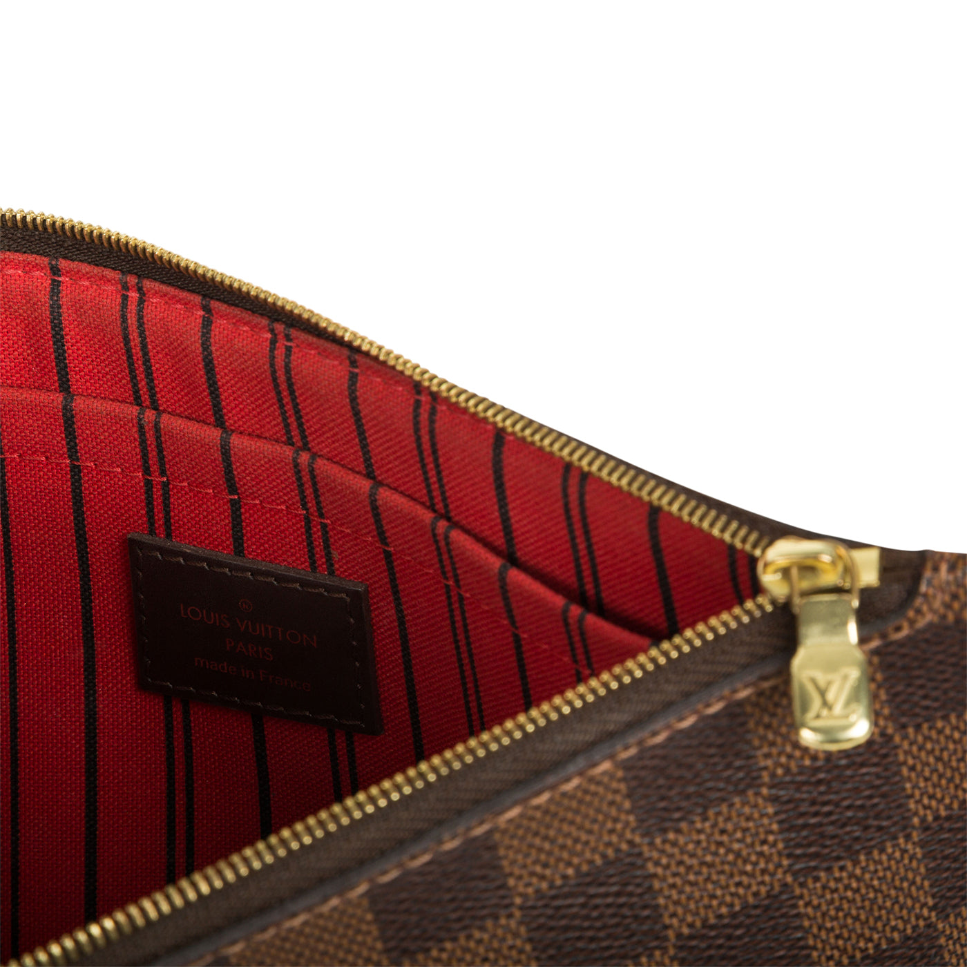 Louis Vuitton Damier Ebene Neverfull Pouch