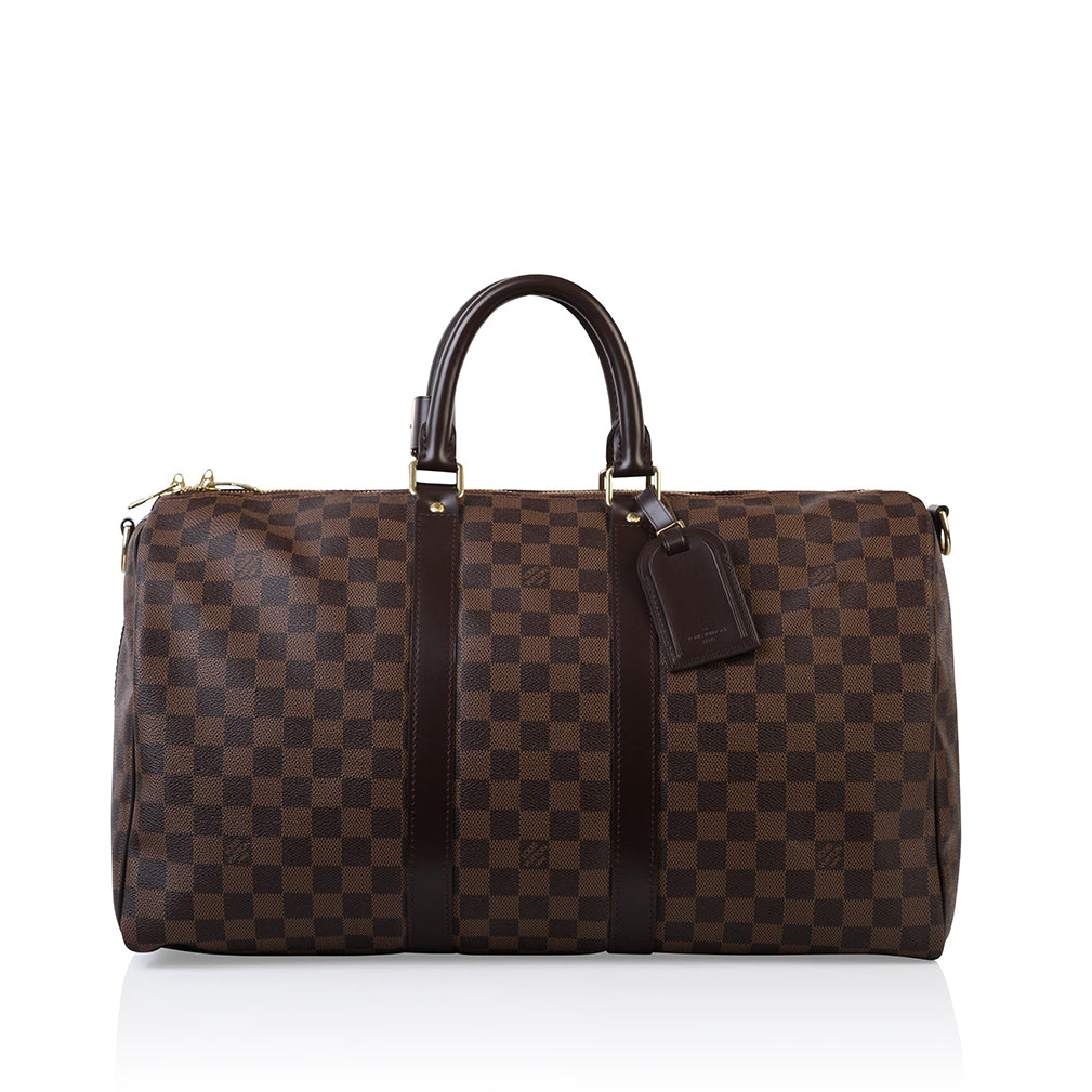 Louis Vuitton Keepall 45 BandouliÃ¨re Damier Ebene