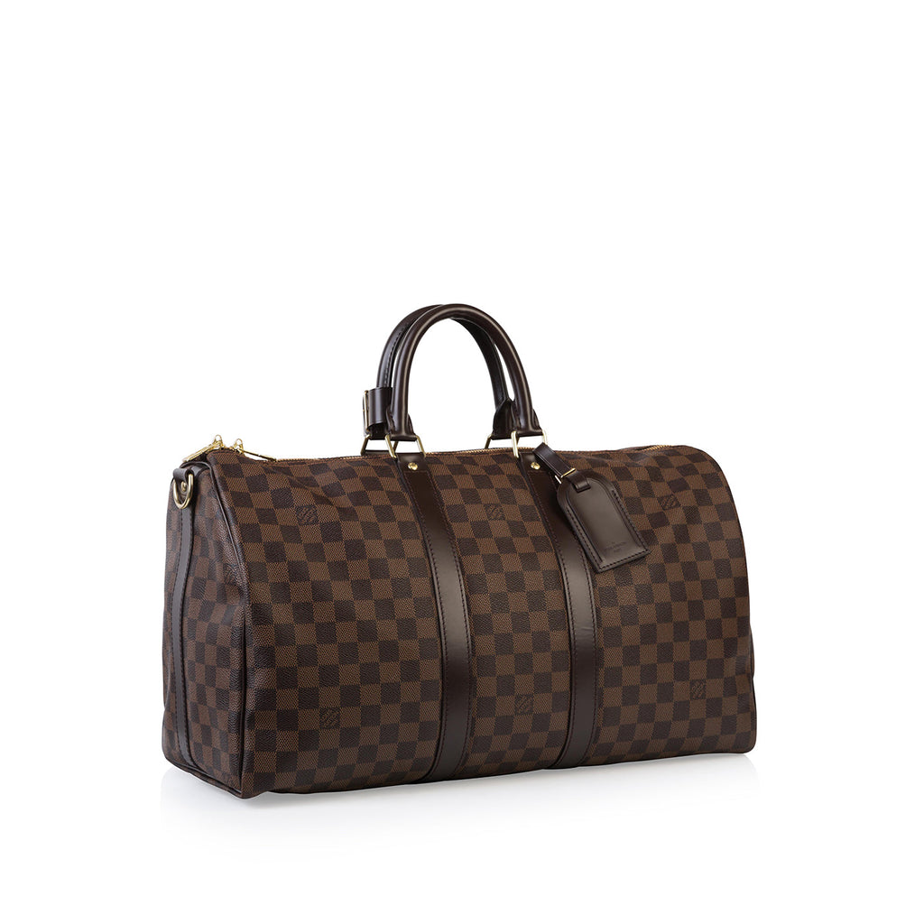 Louis Vuitton Keepall 45 BandouliÃ¨re Damier Ebene