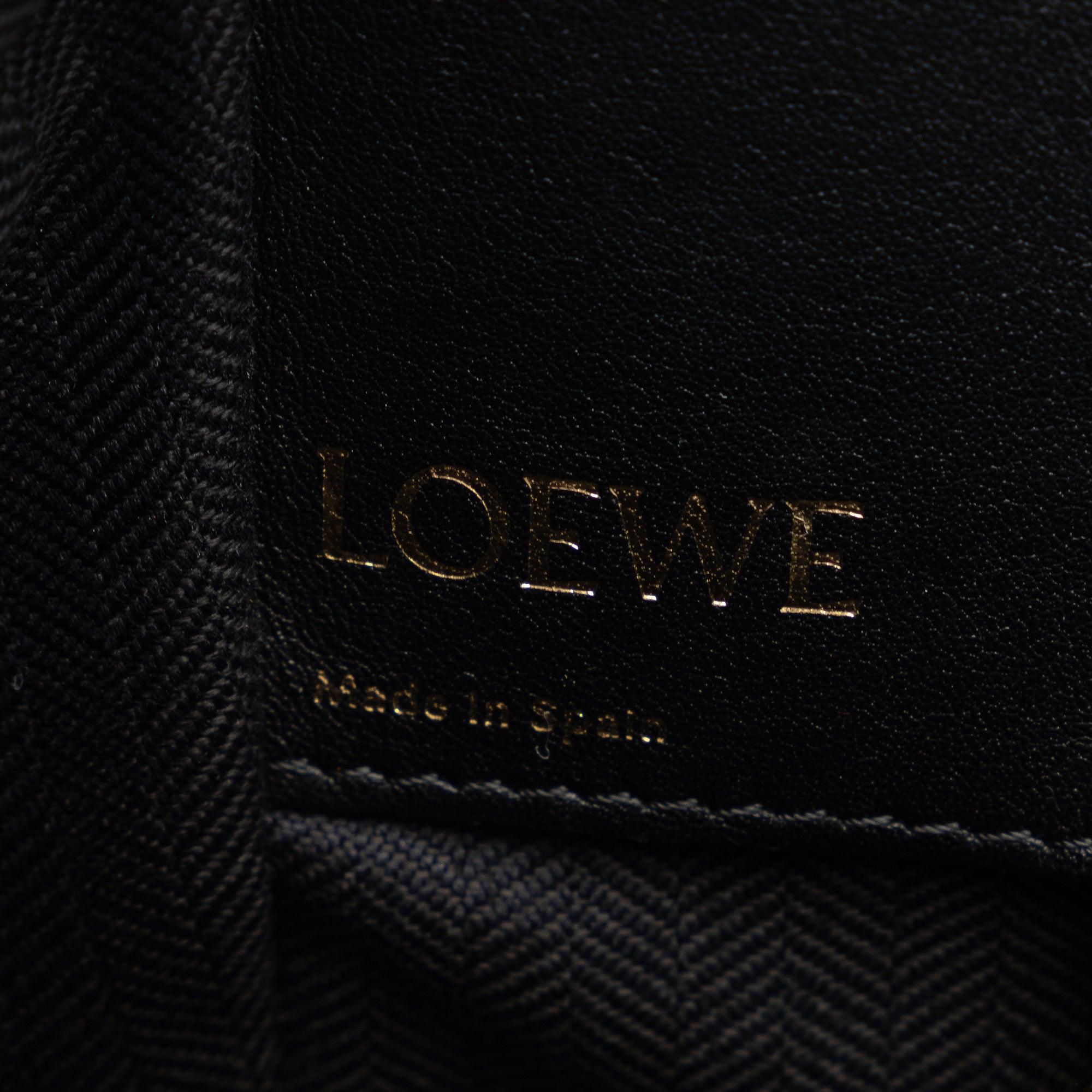 Loewe Anagram Hammock Bag Small Brown Canvas