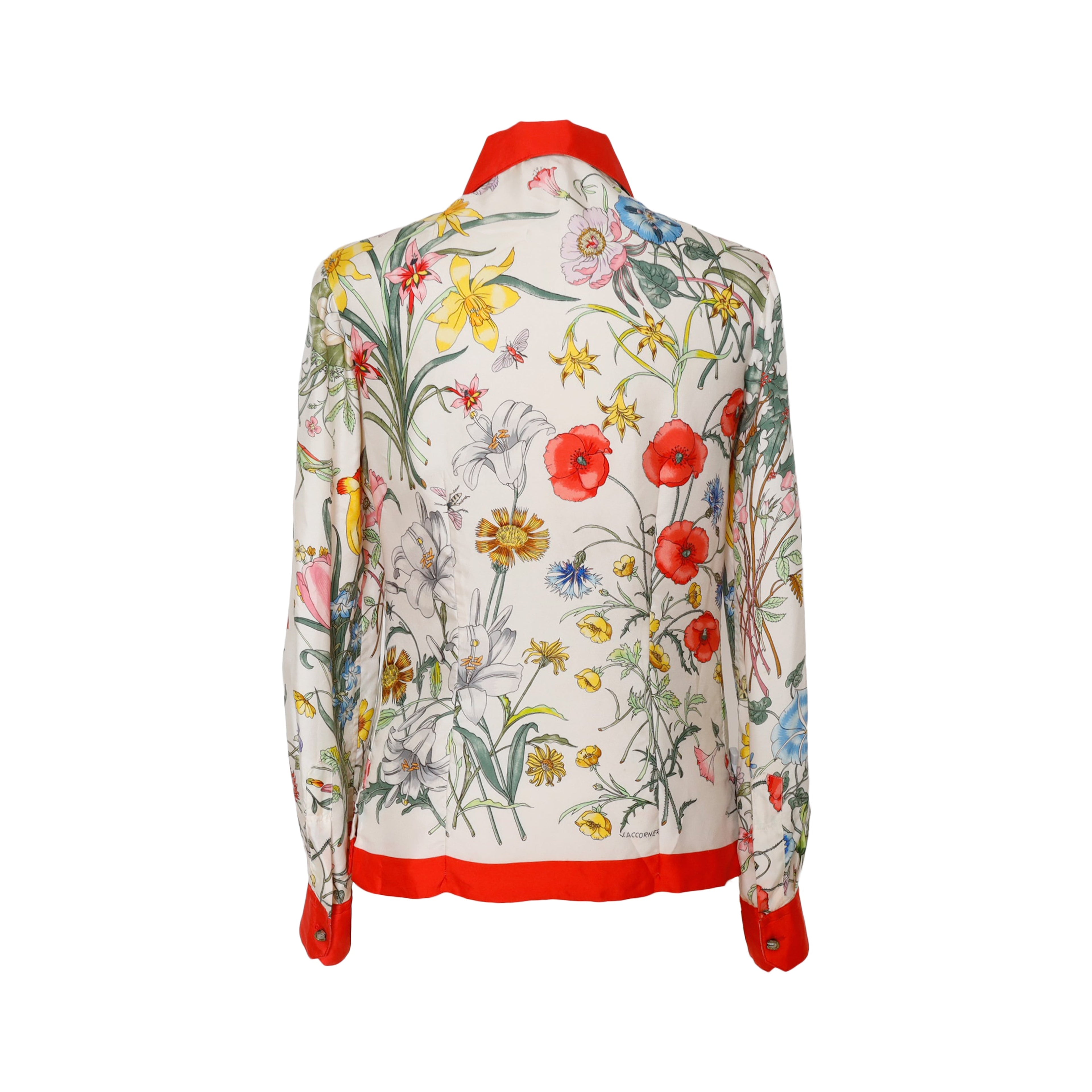 Gucci Vintage Flora Silk Shirt - '60s