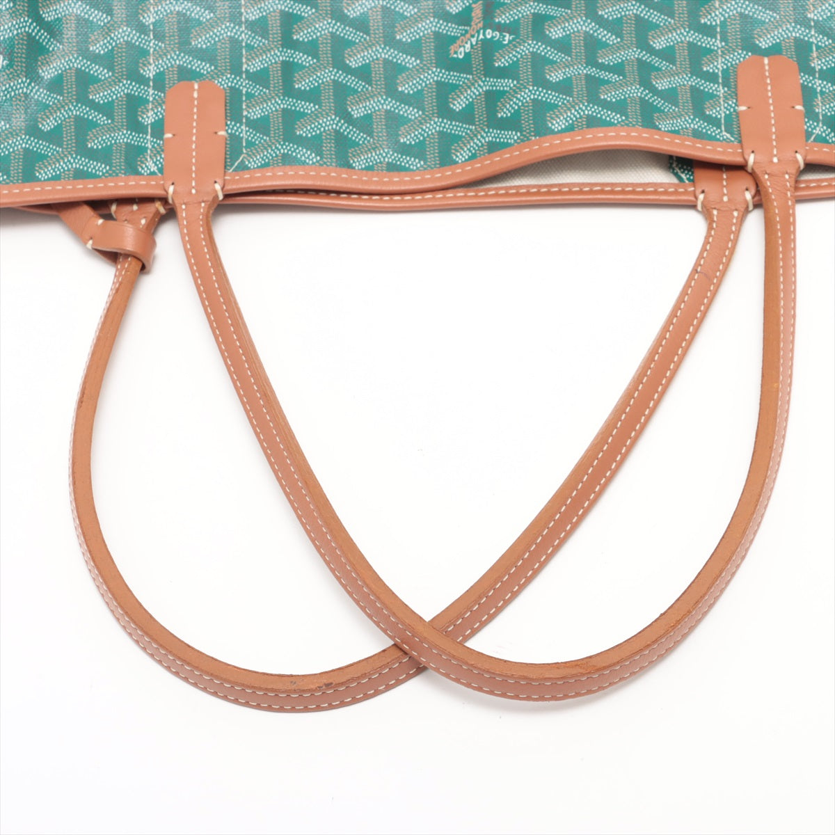 Goyard Goyardine Pertuis GM Reversible Tote Bag Green x Brown