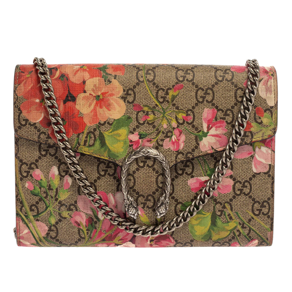 Multicolor GG Supreme Blooms Dionysus Wallet On Chain