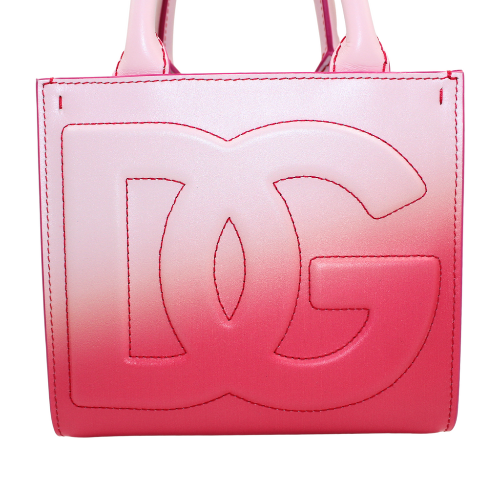 Dolce & Gabbana Ombre-Print Calfskin DG Daily Mini Shopper