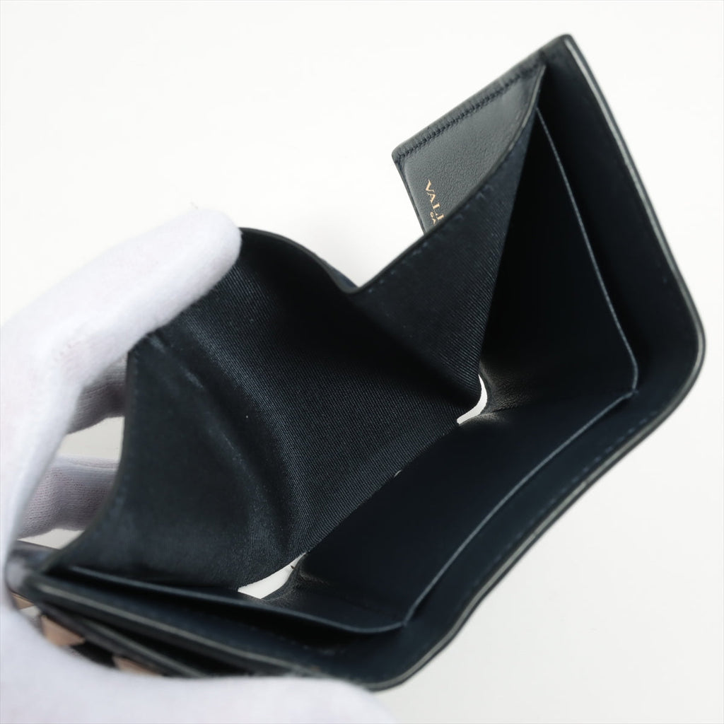 Valentino Leather Wallet Navy Blue