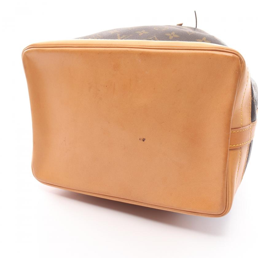 Louis Vuitton Noe Monogram Shoulder Bag PVC Leather Brown