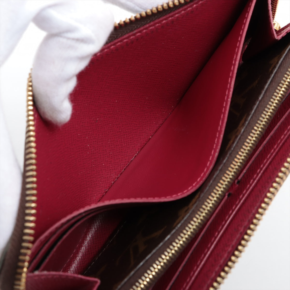 Louis Vuitton Monogram Clemence Long Wallet Fuschia