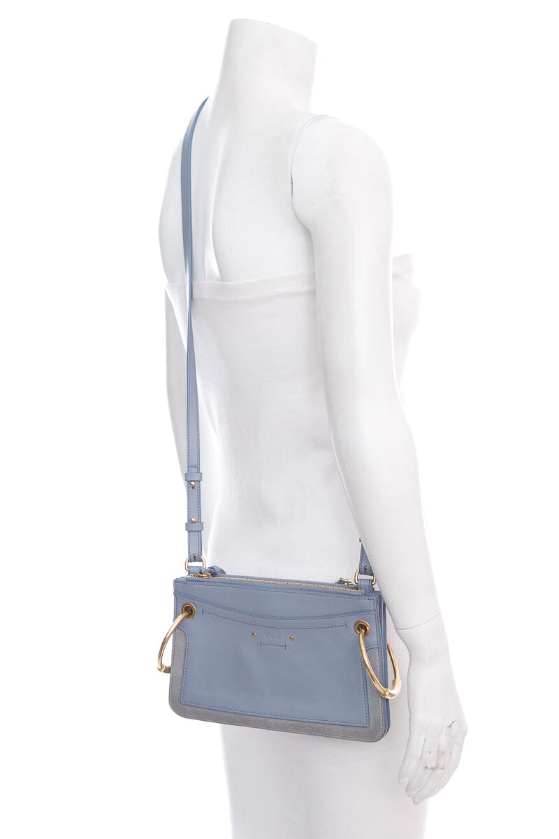 Chloe Blue Mini Roy Cross-Body