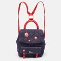 Dior Blue/red Cannage Denim Small Stardust Backpack